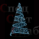 Светодиодная ель "Спираль" 2,9 м Голубая М2