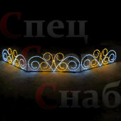 Благоустройство парка уличное ограждение "Двойной узор"